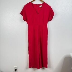 Boden Red Wide Leg‎ Jumpsuit Size 4 Petite
